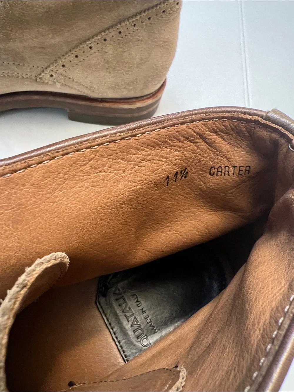 AQUATALIA MENS CARTER US 11.5 WEATHERPROOF LACE UP CAP TOE BOOTS ANKLE BOOTS